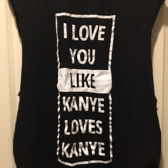 SLC Los Angeles unisex “Kanye Loves Kanye”Graphic T-shirt raw sleeveless size L - Picture 1 of 7